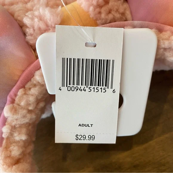 Disney Parks Tie Dye Pink Sherpa Headband Ears NWT - Picture 10 of 10